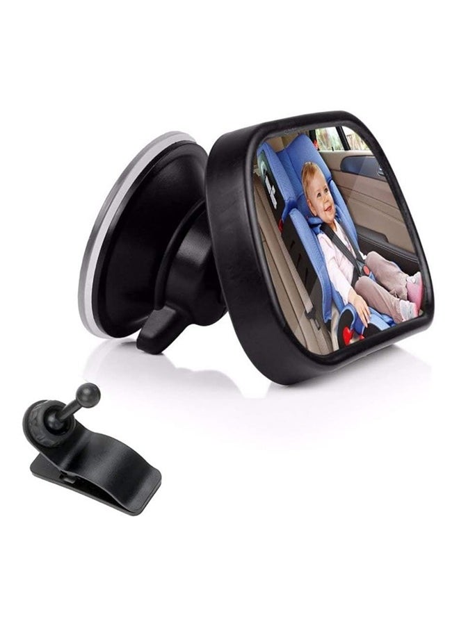 GUDOO 2 Bases 360 Degree Adjustable Shatterproof Safety With Baby Car Rear View Mirror  - Image 3