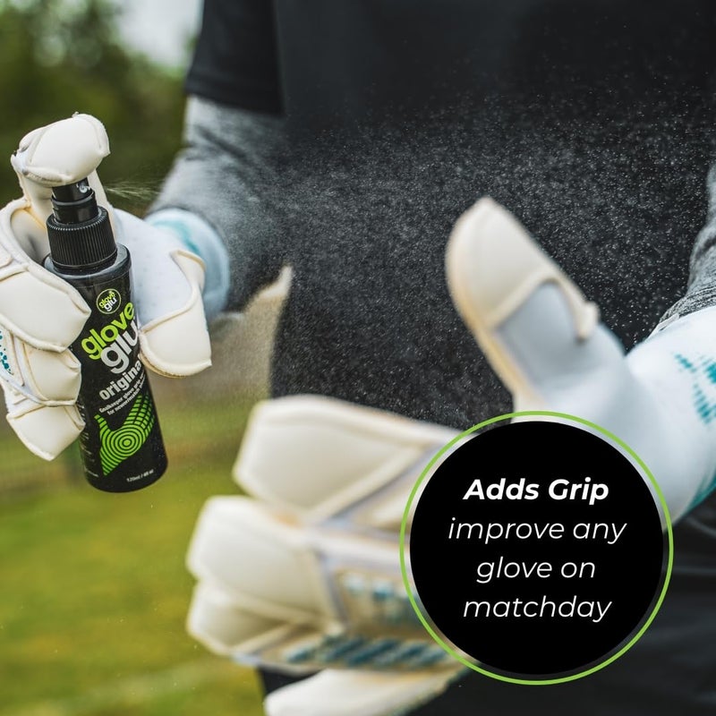 gloveglu Wash 'N' Glu Goalkeeper Glove Spray Bundle. Contains gloveglu 120ml Premium Goalkeeper Glove Wash & Prepare Wash + gloveglu 50ml Original Goalkeeper Grip Spray - Image 5