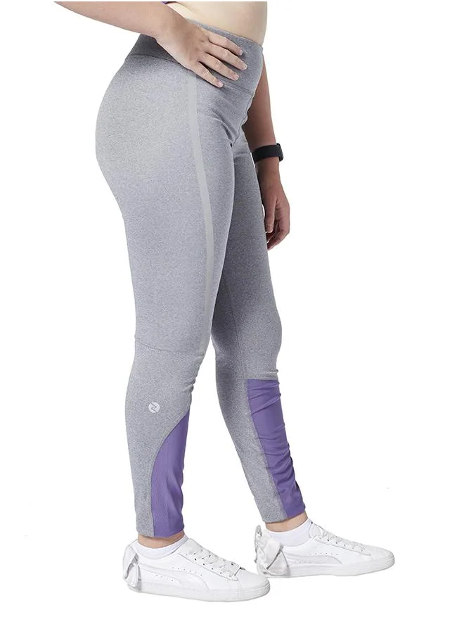 ZAECY Girl's Mid-Rise Power-Mesh Reflective-Leggings