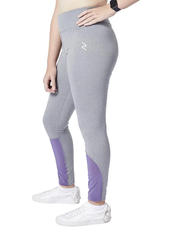 زيسي Girl's Mid-Rise Power-Mesh Reflective-Leggings