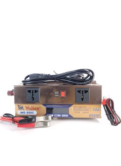 ويليون عاكس ويليون 12VDC To 220VAC - 500W + شاحن بطارية 10A  - Image 1