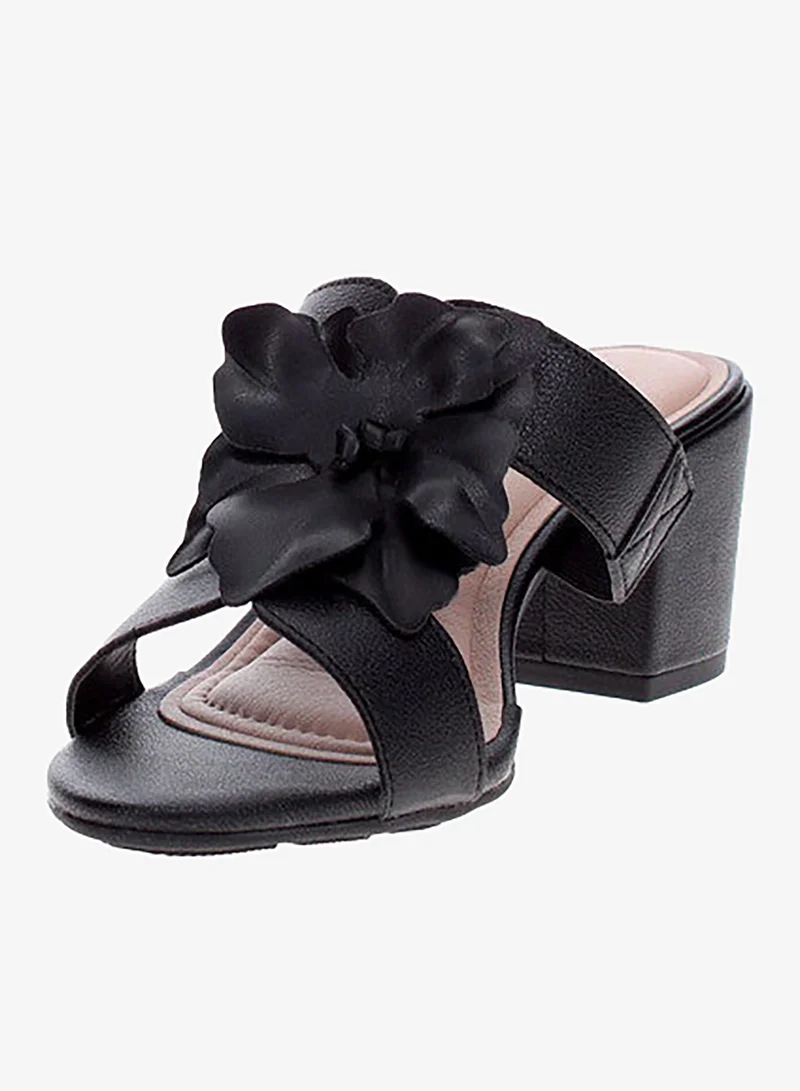 مودار صنادل بكعب متوسط للنساء - صنادل بكعب مفتوح من الخلف للبنات مع رباط للكاحل