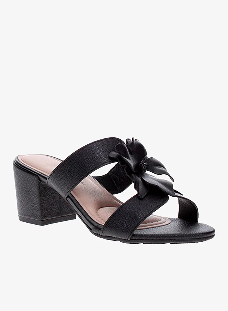 مودار صنادل بكعب متوسط للنساء - صنادل بكعب مفتوح من الخلف للبنات مع رباط للكاحل