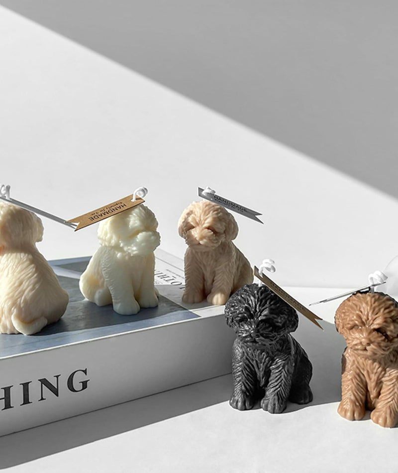 BdelrinQue Dog Shape Candle Mold, Sitting Teddy Bear Candle Mould for DIY Handmade Candles, Home Decor, Aromatherapy, Gifts, Soap Making, Resin Art - Image 3