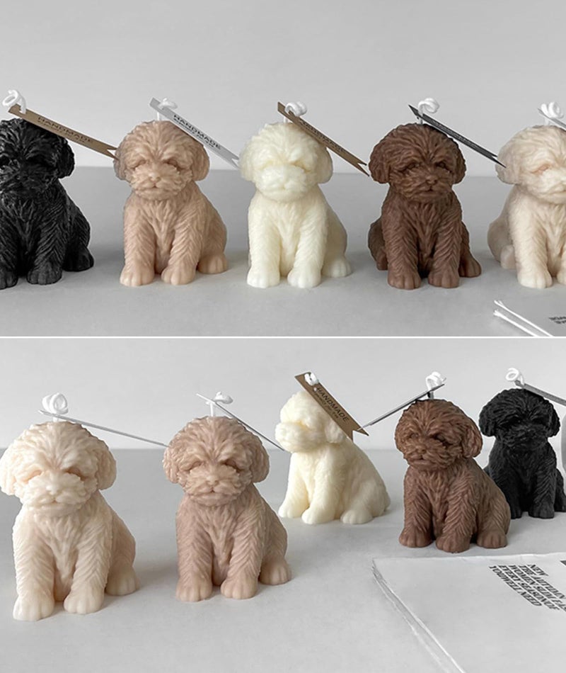 BdelrinQue Dog Shape Candle Mold, Sitting Teddy Bear Candle Mould for DIY Handmade Candles, Home Decor, Aromatherapy, Gifts, Soap Making, Resin Art - Image 4