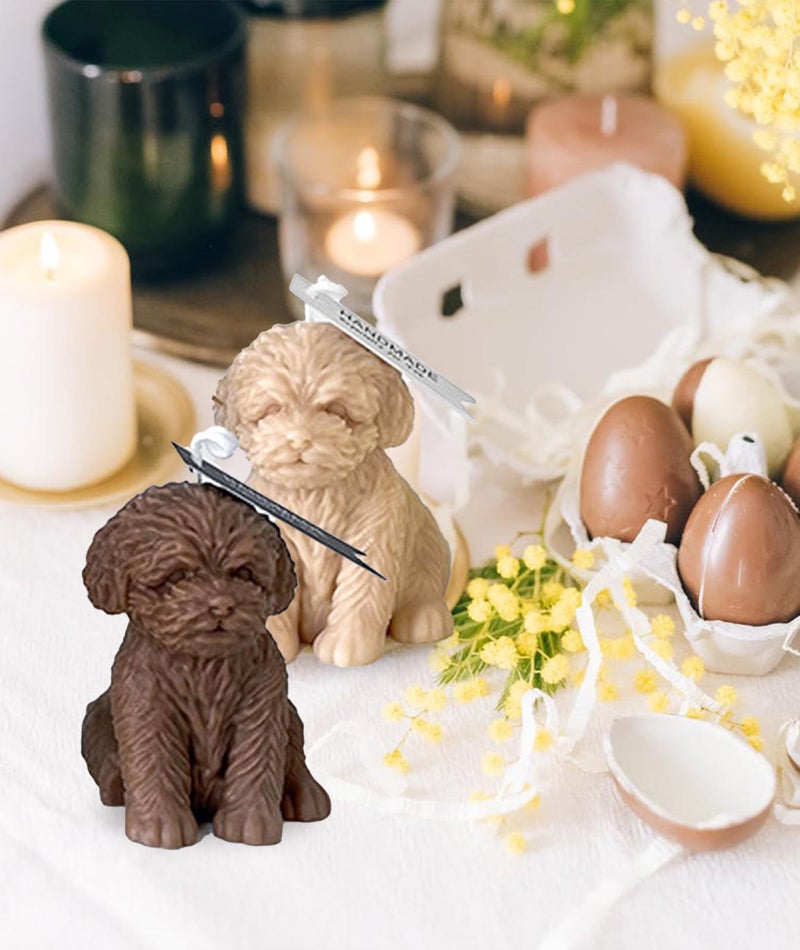 BdelrinQue Dog Shape Candle Mold, Sitting Teddy Bear Candle Mould for DIY Handmade Candles, Home Decor, Aromatherapy, Gifts, Soap Making, Resin Art - Image 5
