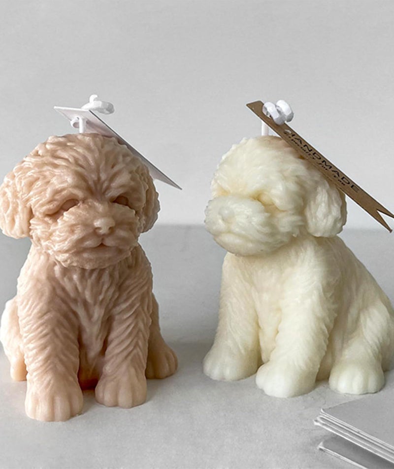 BdelrinQue Dog Shape Candle Mold, Sitting Teddy Bear Candle Mould for DIY Handmade Candles, Home Decor, Aromatherapy, Gifts, Soap Making, Resin Art - Image 2