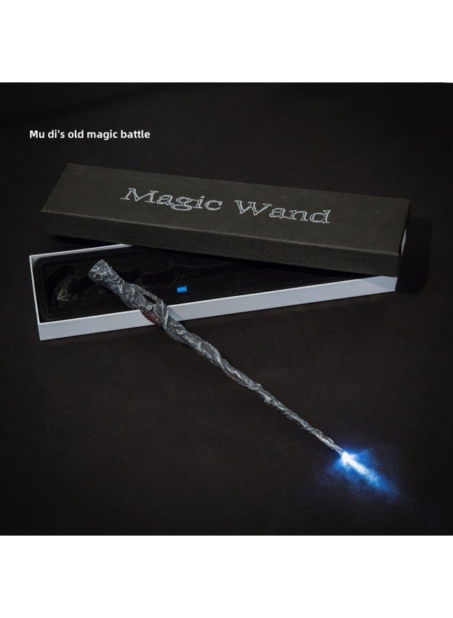 Loquat Harry Potter Luminous Wand Stick Around  Props Scepter Party Gifts Luminous 13-Color:Moody's Elder Wand - Image 1