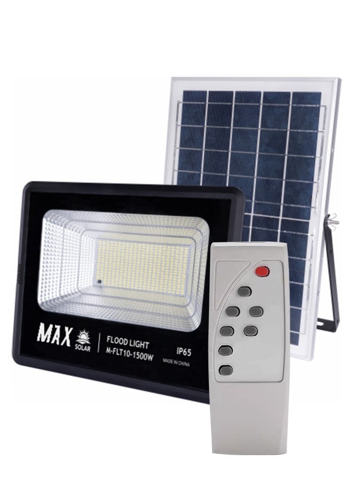 مصباح كشاف يعمل بالطاقة الشمسية 360 × 303 مم، ضوء النهار 6500 كلفن، مصباح LED SMD مقاوم للماء في الهواء الطلق مع لوحة قابلة للتعديل وجهاز تحكم عن بعد، مصباح سريع الشحن موفر للطاقة لإضاءة أمان الحديقة والفناء والمنتزه - Image 2