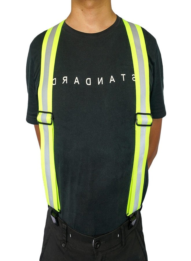 MELOTOUGH Reflective Safety Suspenders|Work Suspenders with Hi Viz Reflective Strip Hold Up Tool Belt Suspenders - Image 3