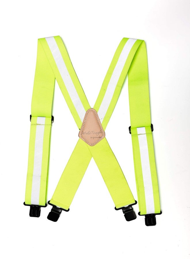 MELOTOUGH Reflective Safety Suspenders|Work Suspenders with Hi Viz Reflective Strip Hold Up Tool Belt Suspenders - Image 4