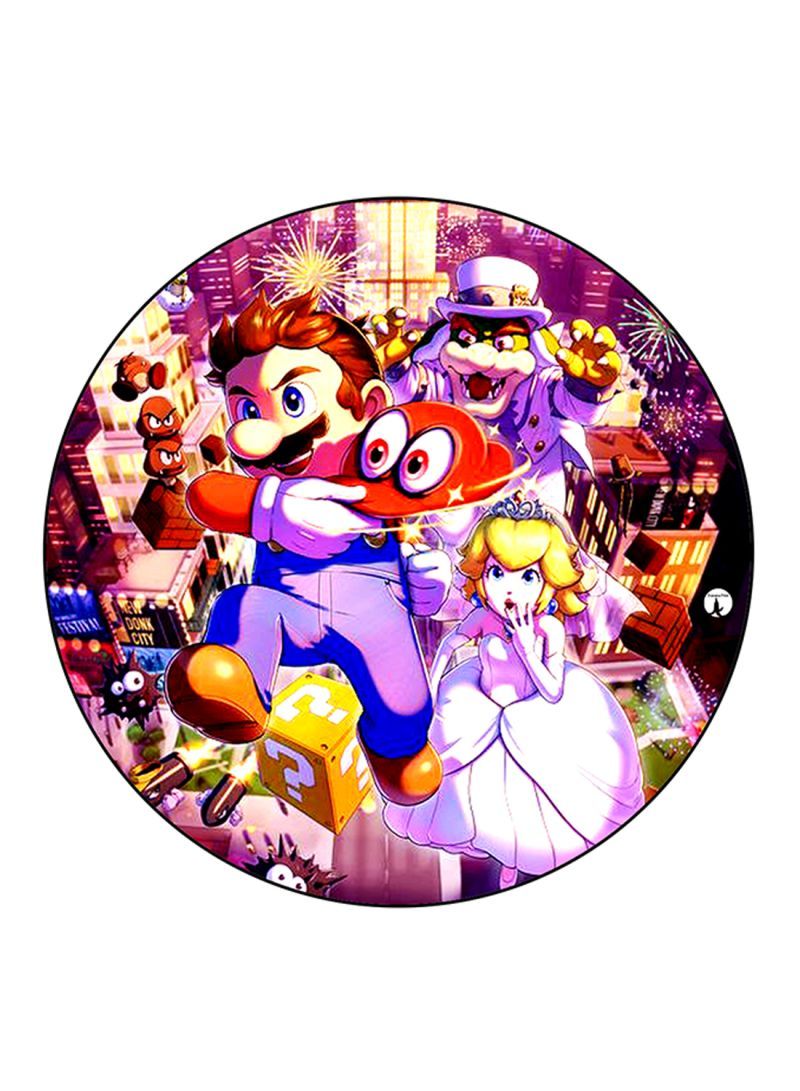 The Video Game Super Mario Printed Mouse Pad Multicolour