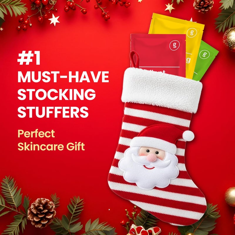 Glam Up قناع الوجه الفاخر من GLAM UP، مجموعة من 12 قناعًا (عبوة من 12 قطعة) | أقنعة تنظيف الوجه للعناية بالبشرة، أقنعة ترطيب الوجه، أقنعة مرطبة، مهدئة، قناع تجميل لجميع أنواع البشرة، مجموعة أقنعة تجميل متنوعة - Image 3