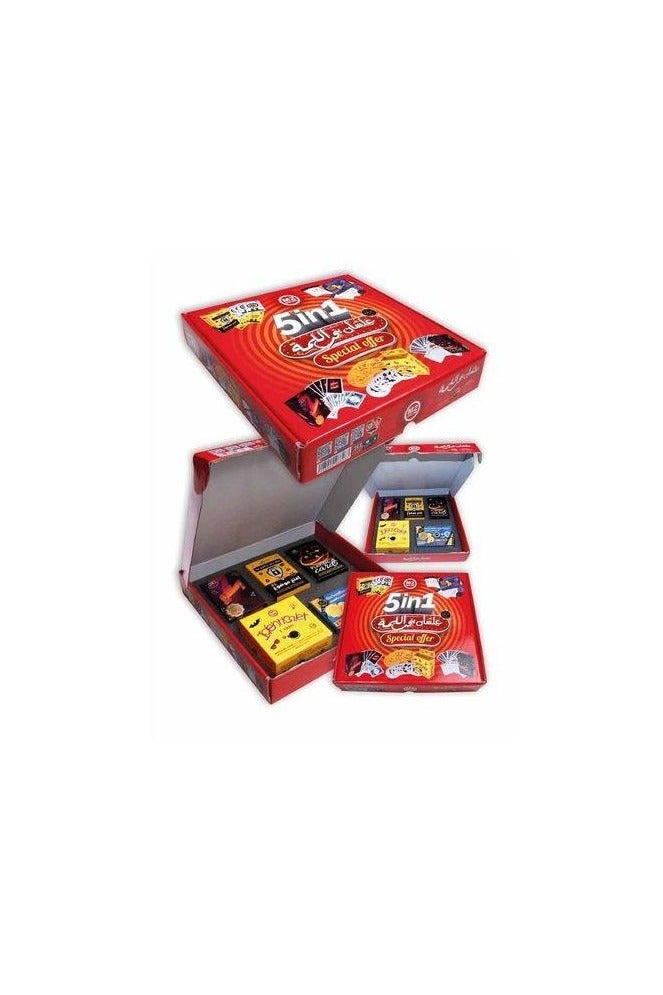 5-in-1 Card Game Set – Family Fun, Party Toy, Travel Entertainment Box - Image 1