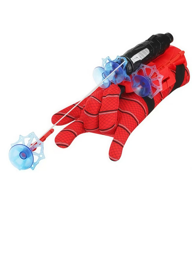 FLYHSO Spider Man Toy Launcher Gloves, Spider Man Launcher Wrist Toy Set,  Superhero Spider Web Shooter Children, Spider Launcher Wrist Toy, Costume Role Playing Hero Prop Gifts - Image 4