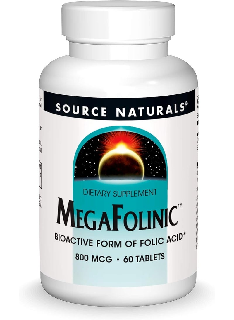 سورس ناتشورالز ميغا فولينيك 800 ميكروغرام - 60 قرص - Image 1