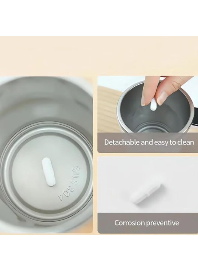 Automatic Self Stirring Coffee Mug - Intelligent Magnetic Mixing & Spinning Cup with Built-in Magnet Mixer Spinner and Stirrer - Rechargeable Electric Stainless Steel Stir Blender Mug with Lid - Image 3