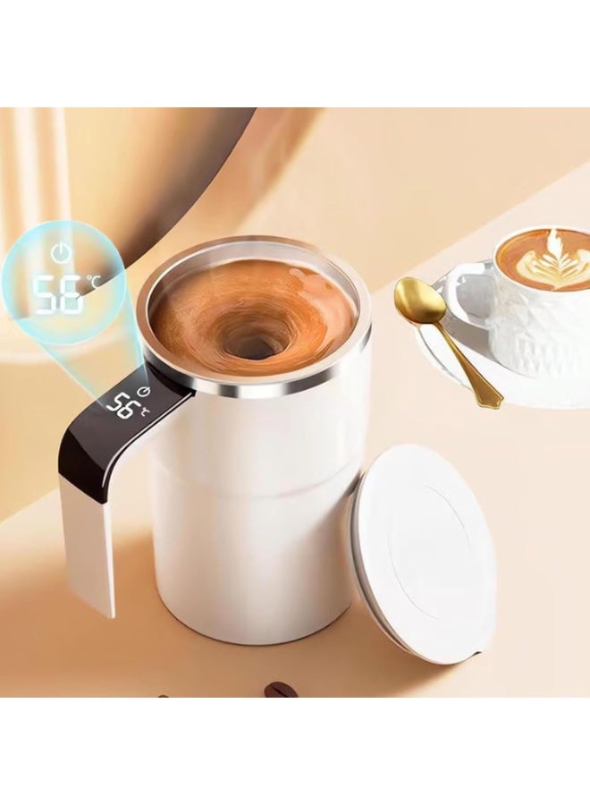 Automatic Self Stirring Coffee Mug - Intelligent Magnetic Mixing & Spinning Cup with Built-in Magnet Mixer Spinner and Stirrer - Rechargeable Electric Stainless Steel Stir Blender Mug with Lid - Image 2