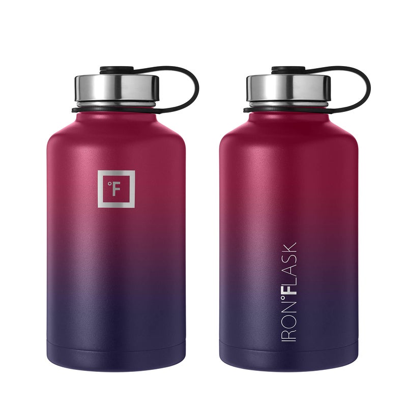 IRON Iron Flask Sports Water Bottle - 64 Oz  3 Lids (Straw Lid)  Leak Proof  Vacuum Insulated Stainless Steel  Double Walled  Thermo Mug  Metal Canteen  - Image 5