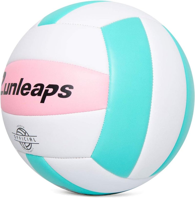 Runleaps Volleyball, Waterproof Indoor Outdoor Volleyball for Beach Game Gym Training (Official Size 5) - Image 2
