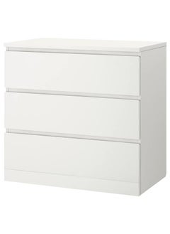 Zaboon Chest Of 3 Drawers, White, 80X78 Cm  - Image 1