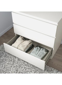 Zaboon Chest Of 3 Drawers, White, 80X78 Cm  - Image 4