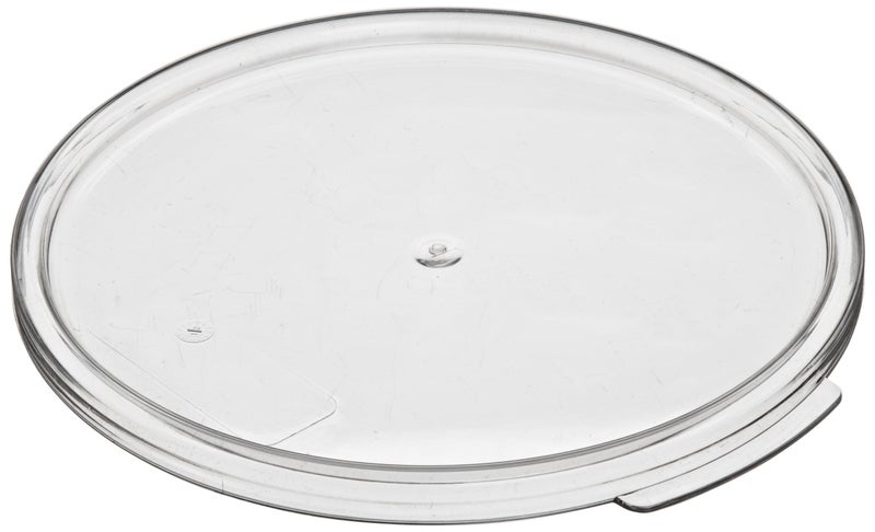 Cambro RFSCWC6 Camwear Clear Polycarbonate Round Lid for 6 qt and 8 qt Capacity Food Storage Container - Image 2