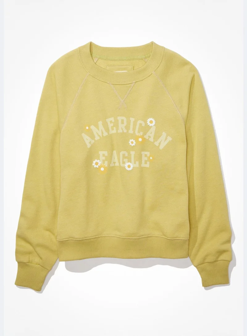 American Eagle Crew Neck Logo Sweatshirt