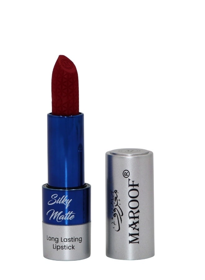 MAROOF Silky Matte Long Lasting Lipstick 3.8g, 01 Pretty Plum - Image 4