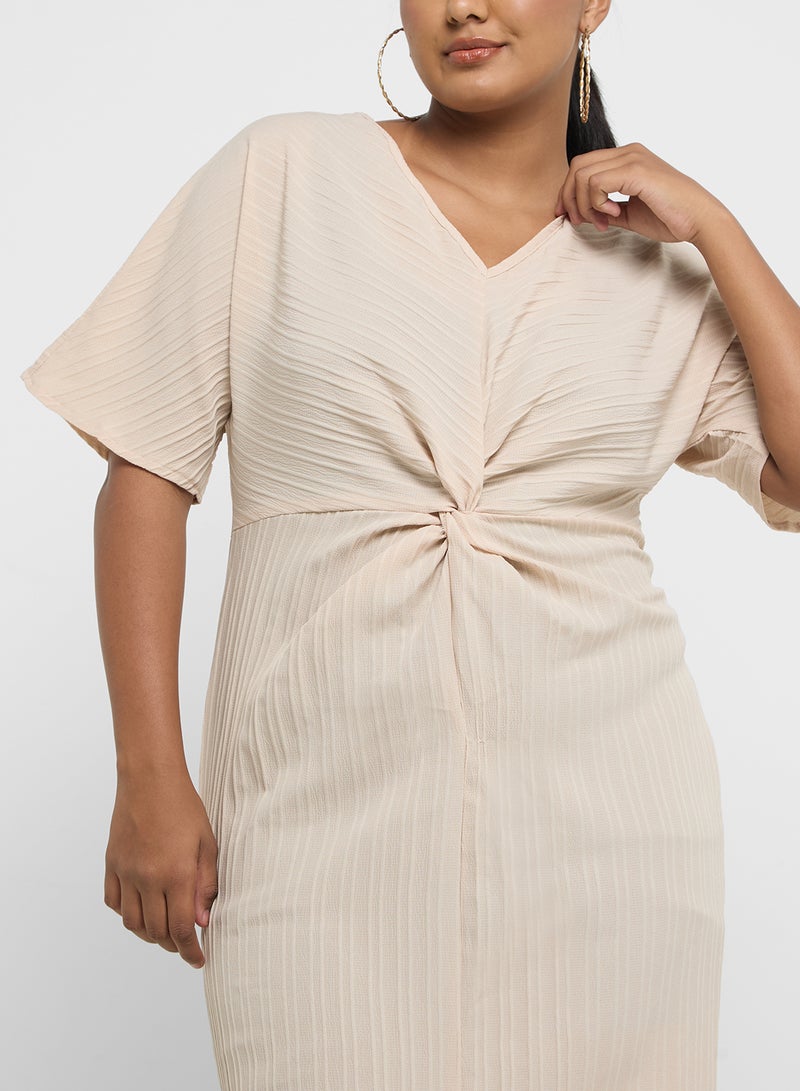 Ginger Plus Twist Front Midi Dress - Image 3