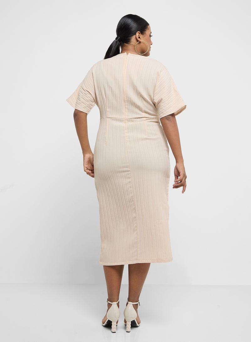 Ginger Plus Twist Front Midi Dress - Image 2