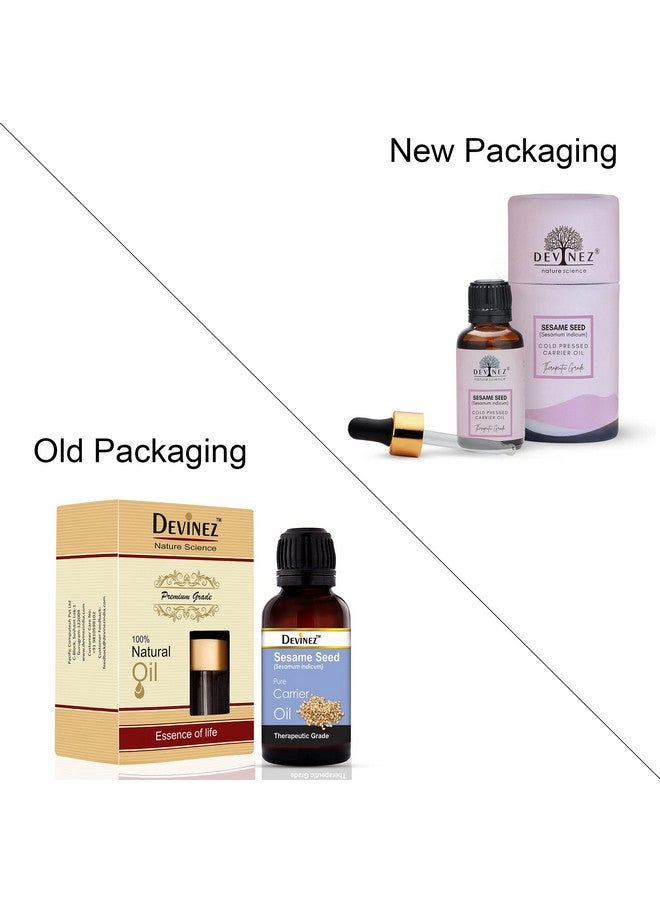 ديفينيز زيت السمسم المضغوط على البارد 30 مل 100% طبيعي نقي غير مخفف للعناية بالشعر وقمل الرأس والقشرة والتكييف العميق - Image 2