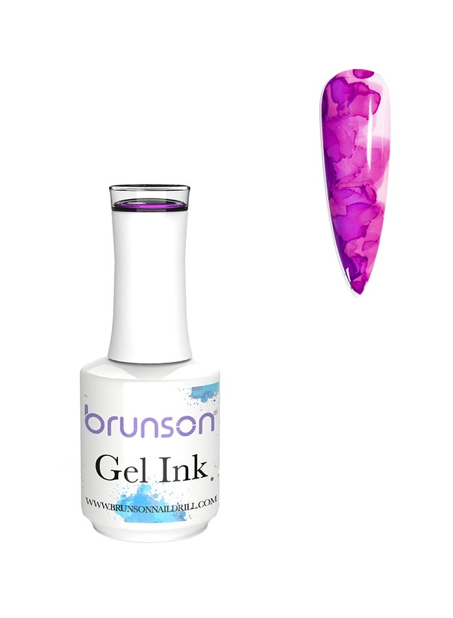 brunson Gel Ink Nail Polish Watercolor Ink Gel Nail Polish Flower Nail Art Blossom Gel for Spreading Marble Effect Soak Off UV Gel Manicure 15mlBGI07 - Image 1