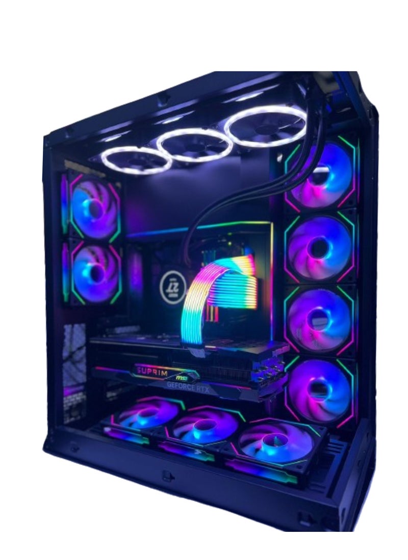 NANOTECH - High-End Gaming PC Intel CORE i9-14900K, RTX 4090 24GB GDDR6X GPU, 64GB DDR5 6000 MHz RAM, 2TB NVME M.2 SSD+ 2TB SSD,1000 Watts PSU, 3 FAN AIO COOLER, Wi-Fi, WINDOWS 11 Pro - Image 1