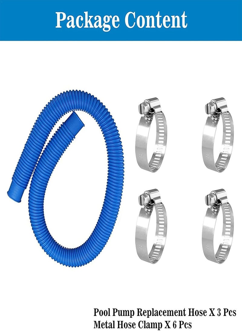 GGOOT Pool Pump Hose | Pool Hoses For Above Ground Pools | 1.25 X 41 Inch For Compatible With Filter Pump 607, 637 And 32mm Above Ground Pools Accessories - Image 4