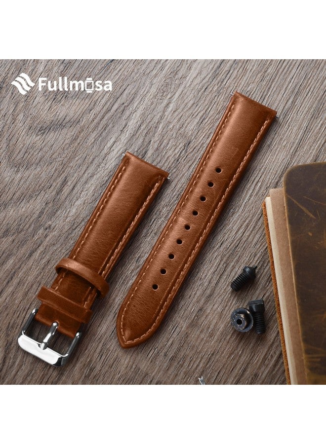 فولموزا أحزمة ساعة بديلة سريعة الفك مقاس 22 مم من Fullmosa متوافقة مع Samsung Galaxy Watch 3 45 مم/Huawei GT3/GT 2 46 مم/Fossil Gen 6/Amazfit GTR 47 مم/One Plus(46 مم)/Noise Colorfit- بني متدرج - Image 3