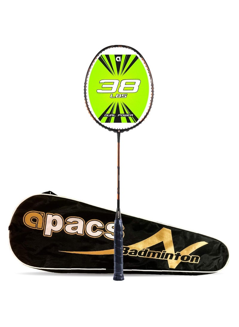 Apacs Dual Power & Speed Unstrung Badminton Racquet – High Tension, Ultra-Optimized Design with Full Cover  - Image 1