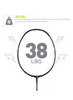 Apacs Dual Power & Speed Unstrung Badminton Racquet – High Tension, Ultra-Optimized Design with Full Cover  - Image 3