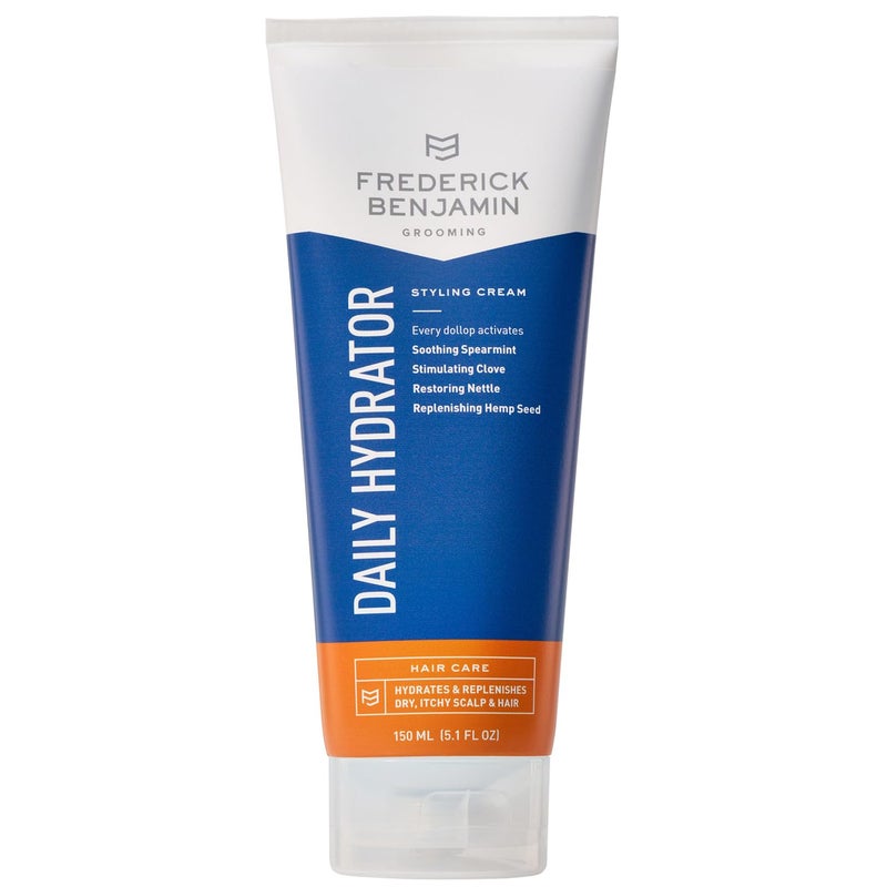 Frederick Benjamin Daily Hydrator, Hydrating Hair Cream with Light Hold, Natural Hair Moisturizer for Men, Hydrates & Replenishes Dry, Itchy Scalp & Hair, 5.1oz - Image 1