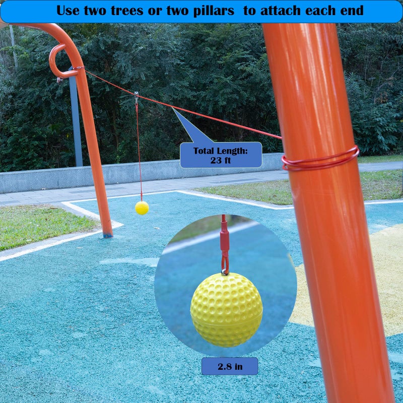 WLaixbDun Baseball & Softball Batting Trainers Rope,Baseball Softball Hitting Trainer,Rope Bat Swing Trainer,Softball Training Equipmentï¼ŒBaseball Swing Trainer for Backyard Baseball Training - Image 2