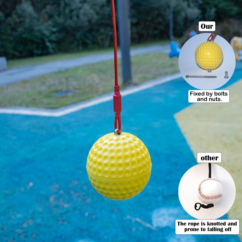 WLaixbDun Baseball & Softball Batting Trainers Rope,Baseball Softball Hitting Trainer,Rope Bat Swing Trainer,Softball Training Equipmentï¼ŒBaseball Swing Trainer for Backyard Baseball Training - Image 4