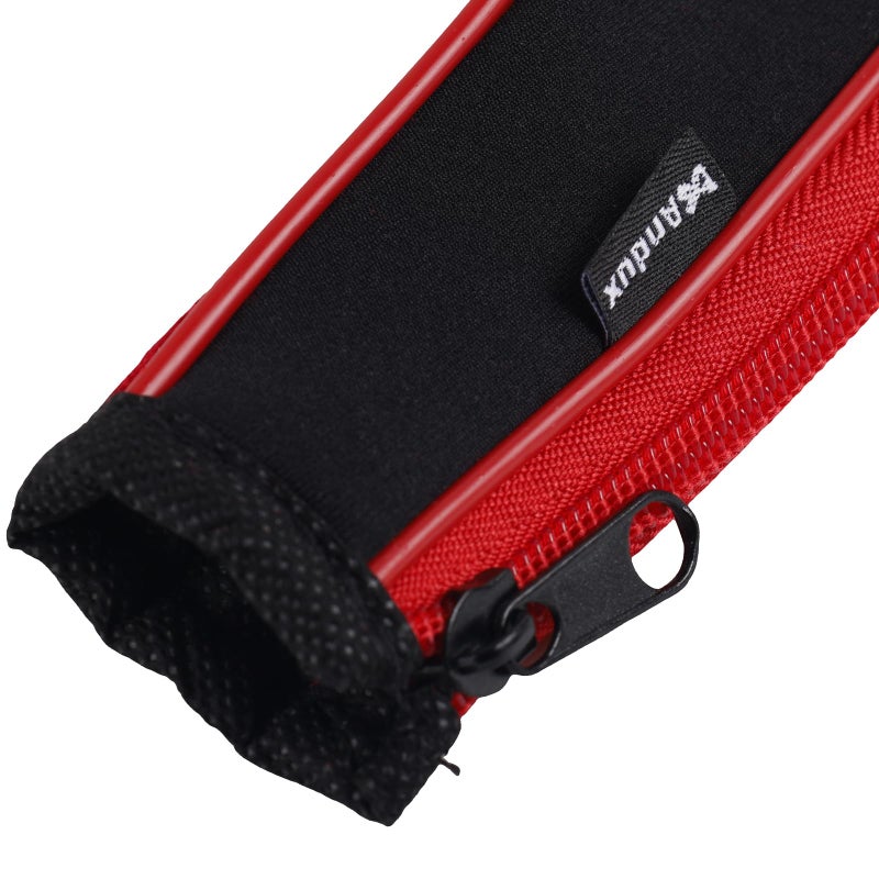 Andux 12pcs/Set Golf Iron Club Head Covers Number Print Long Neck with Zipper Black/red - Image 4