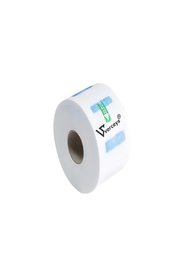 Verceys شرائط لاصقة للرقبة من فيرسيز® للحلاقين وصالونات التجميل - لفة واحدة (100 شريط للاستخدام مرة واحدة) | ورق ناعم، قابل للتمدد، ومقاوم للماء للرقبة، مناسب لقص الشعر والحلاقة وتصفيف الشعر | مستلزمات النظافة الشخصية لمحلات الحلاقة (2.5 × 14.5 بوصة، عبوة من 100 شريط) لفة واحدة - Image 1