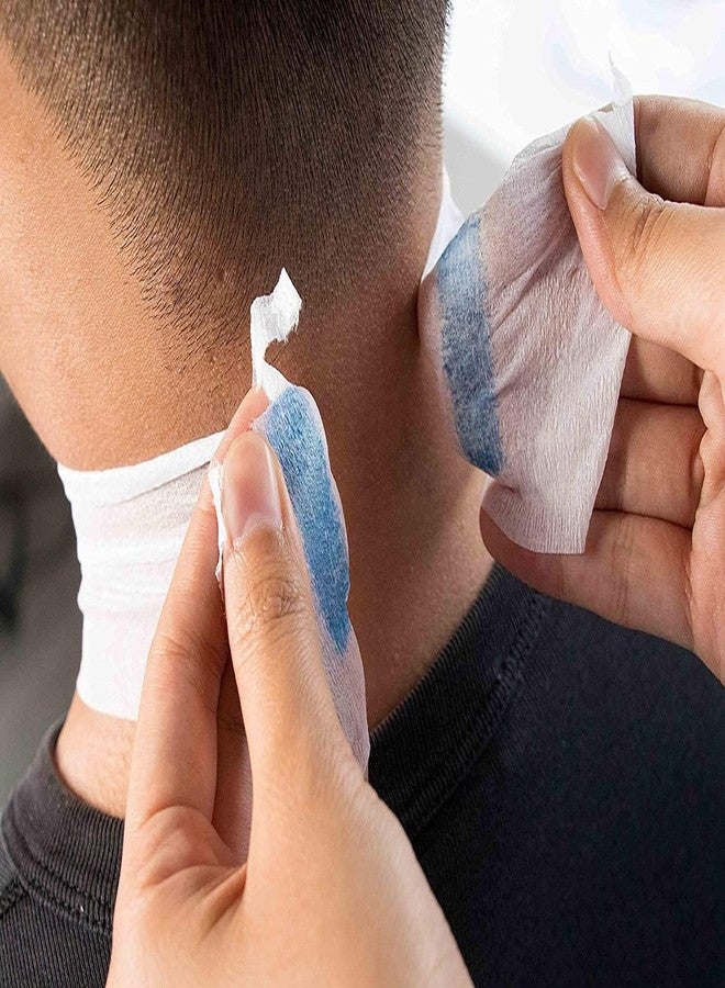 Verceys شرائط لاصقة للرقبة من فيرسيز® للحلاقين وصالونات التجميل - لفة واحدة (100 شريط للاستخدام مرة واحدة) | ورق ناعم، قابل للتمدد، ومقاوم للماء للرقبة، مناسب لقص الشعر والحلاقة وتصفيف الشعر | مستلزمات النظافة الشخصية لمحلات الحلاقة (2.5 × 14.5 بوصة، عبوة من 100 شريط) لفة واحدة - Image 3