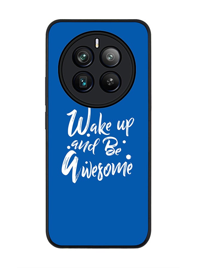 Stylizedd Rugged Black edge case for Realme 12 Pro / Realme 12 Pro Plus 5G, Slim fit Soft Case Flexible TPU Gel Thin Cover -  Wake up and be awesome - Image 1