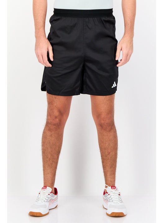 Men Regular Fit 7 Inseam Training Shorts, Black