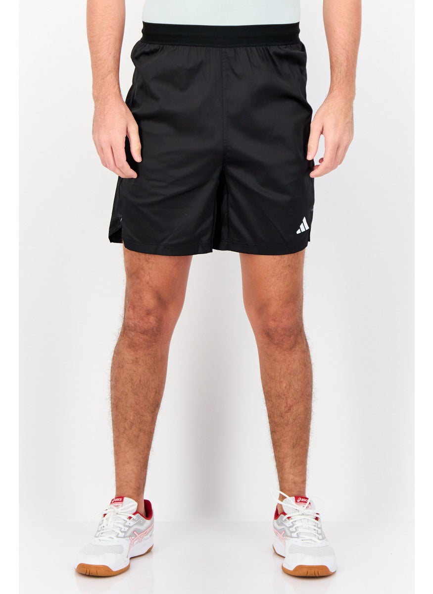 Adidas - Men Regular Fit 7 Inseam Training Shorts, Black - Image 1