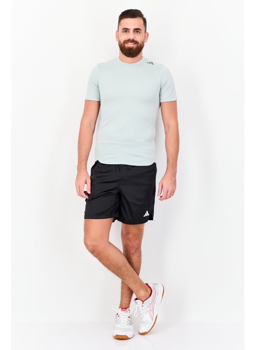 Adidas - Men Regular Fit 7 Inseam Training Shorts, Black - Image 1
