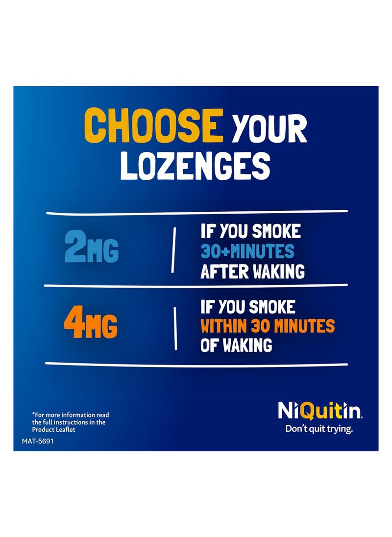 NiQuitin Mint 4 mg Lozenges Effective Smoking Craving Relief - 132 Lozenges Smoking Aid  - Image 4