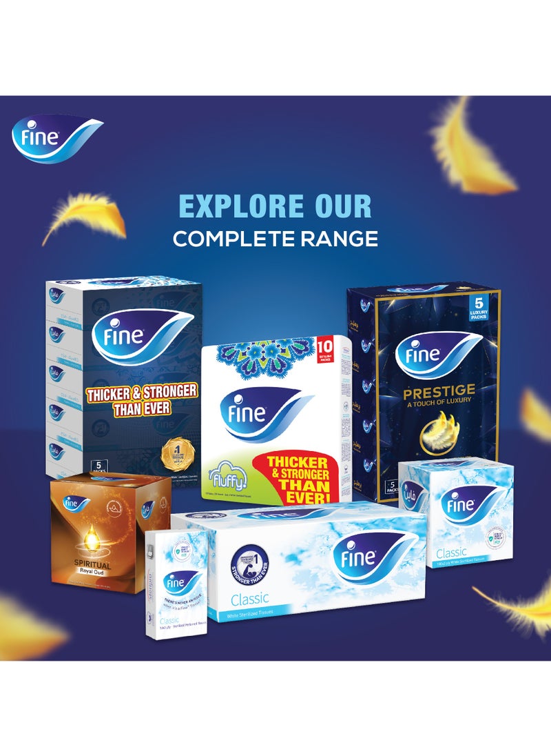 Fine 3 Ply Prestige Facial Tissue 96 sheets 30 Boxes  - Image 2